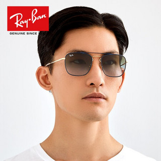 RayBan雷朋太阳镜男女款金属镜框时尚潮流渐变墨镜0RB3588可定制 90548G黑色镜框灰色渐变镜片 【定制单拍不发，镜片需另拍】尺寸55