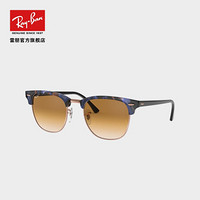 RayBan 雷朋太阳镜男款派对达人系列渐变板材轻质半框舒适ORB3016 125651棕色斑点蓝色镜框渐变棕色镜片  【定制单拍不发，镜片需另拍】尺寸51