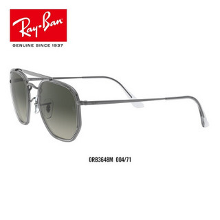 RayBan雷朋夏季新品太阳镜男款时尚潮流方形渐变墨镜0RB3648M可定制 004/71青铜色镜框灰色渐变深灰色镜片 尺寸52【定制单拍不发，镜片需另拍】