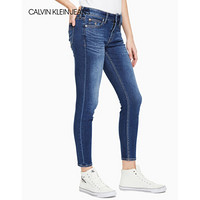 CK JEANS 2020春夏款女装 时尚中腰紧身牛仔裤CKJ011J213388 1A4-蓝色 26