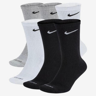 Nike耐克袜子男袜运动袜中筒船袜6双SX6897 Multi M (W 6-10 / M 6-8)