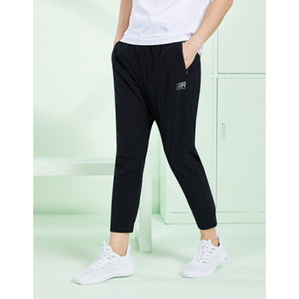 商品鸿星尔克官方旗舰运动裤男2020夏季上新潮流休闲梭织拼接运动长裤