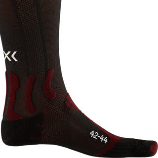 X-BIONIC X-SOCKS 激能男女马拉松跑步长筒运动袜小腿压缩袜长RS09S19U 深宝石红/猫眼黑 45-47