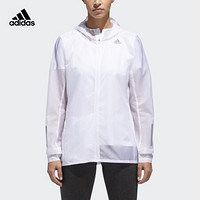 阿迪达斯官网 adidas 女装跑步运动连帽拉链茄克外套DN8765 如图 S