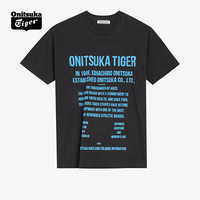 Onitsuka Tiger鬼塚虎短袖T恤衫圆领男女 2183A467-002 黑色 S