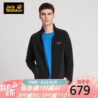 Jack Wolfskin/狼爪官方男士春季款户外运动休闲舒适透气夹克外套1707031 1707031-6000/黑色 M 175/96A