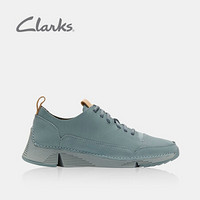 Clarks Clarks其乐女鞋休闲鞋舒适平底跑步透气系带单鞋Tri Spark 蓝色 35.5