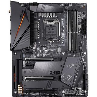 技嘉AORUS Z490主板+intel十代酷睿i9 10850K/10900K/KF主板CPU套装 Z490 AORUS PRO AX小雕Pro i9 10900K 10核20线程有核显