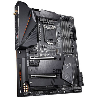 技嘉AORUS Z490主板+intel十代酷睿i9 10850K/10900K/KF主板CPU套装 Z490 AORUS PRO AX小雕Pro i9 10900K 10核20线程有核显