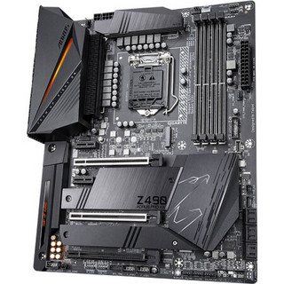 技嘉AORUS Z490主板+intel十代酷睿i9 10850K/10900K/KF主板CPU套装 Z490 AORUS PRO AX小雕Pro i9 10900K 10核20线程有核显