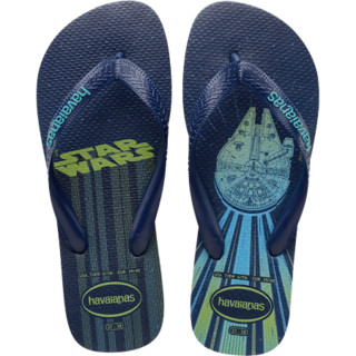 Havaianas哈唯纳Star Wars2020(哈瓦那)星球大战经典男平底人字拖鞋男鞋 0555-静谧蓝/印花 适合 39-40码