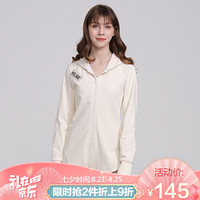 KELME/卡尔美 2020连帽休闲长袖卫衣连体裤女短裤热裤连衣裤 象牙白 2XL/175