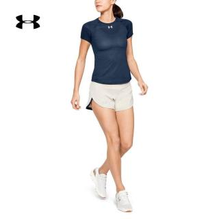 安德玛官方UA Qualifier女子跑步运动圆领短袖T恤1326504 M 深紫色