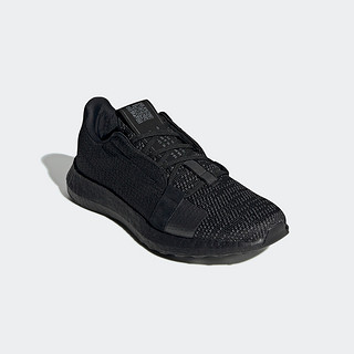 adidas 阿迪达斯 Sense Boost Go 中性跑鞋 EH1020 黑色/暗金属 37