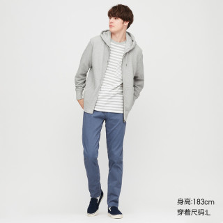 优衣库 男装 连帽拉链运动开衫(长袖)(卫衣) 419503 UNIQLO 185/120C/XXXL 54 绿色