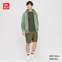 优衣库 男装 连帽拉链运动开衫(长袖)(卫衣) 419503 UNIQLO 185/112C/XXL 02 浅灰色