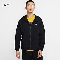 Nike耐克官方HERITAGE WINDRUNNER男子梭织夹克复古外套  CJ4359-010 黑色 M