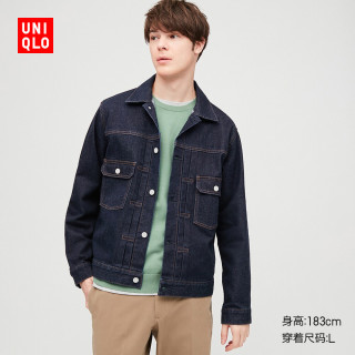 优衣库 男装/女装 牛仔茄克(水洗产品) 425030 UNIQLO 185/112C/XXL 63 天蓝色