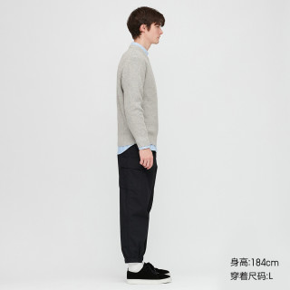 优衣库 男装 华夫格圆领针织衫(长袖) 423573 UNIQLO 185/112C/XXL 28 深橙色