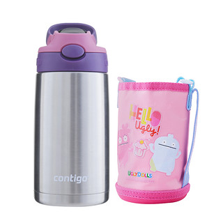 contigo 儿童保温杯 400ml 粉紫色