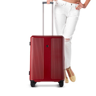 康沃（CONWOOD）行李箱 28英寸红色万向轮拉杆箱 男女托运箱防刮行李箱PC129