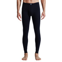 花花公子 秋裤男棉毛裤保暖裤 线裤 保暖秋裤男单件打底裤 暗根-藏青 XXL