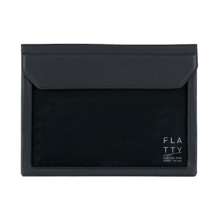 KING JIM 锦宫 FLATTY系列 5360 A6透明磁扣文件袋 深灰色 单只装