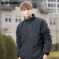 诺诗兰（NORTHLAND）2020秋冬新款男士加绒外套 保暖户外男士外套 纯黑色 170