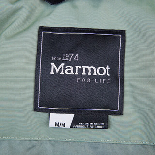 Marmot/土拨鼠秋冬运动舒适保暖鹅绒700蓬带帽厚重羽绒服男户外 曜石黑001 XL 欧码偏大