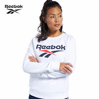 Reebok运动经典CL F VECTOR CREW女子休闲套头衫GJR53 FK2762_白色 A/L