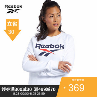 Reebok运动经典CL F VECTOR CREW女子休闲套头衫GJR53 FK2762_白色 A/L