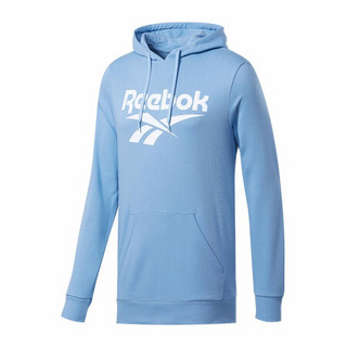 Reebok锐步男子连帽卫衣CL F VECTOR HOODIE时尚休闲套头衫FJ3280 FK2664_天蓝色 A/L