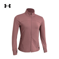 安德玛官方UA RUSH女子运动拉链长袖T恤Under Armour1359081 紫色662 XXL