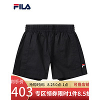 FILA（斐乐）官方女子梭织短裤2020夏季新款宽松休闲裤简约运动五分裤 传奇蓝-NV 175/74A/XL