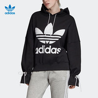 阿迪达斯官方 adidas 三叶草 HOODIE 女子套头衫 EC1897 如图 32