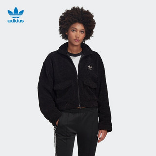 阿迪达斯官网 adidas 三叶草 TEDDY JACKET 女装运动茄克外套FU1729 如图 34