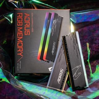 AORUS DDR4 4400MHz RGB 台式机内存 16GB 8GB*2 黑色