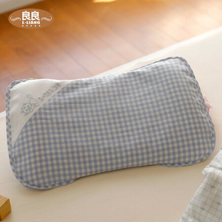 L-LIANG 良良 liangliang婴儿枕头2-6岁宝宝透气儿童幼儿园护型枕蓝格萌虎