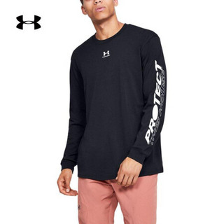 安德玛官方UA PTH运动长袖T恤男女同款Under Armour1351642 黑色001 男码XL