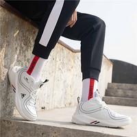 【20新品】乐卡克法国公鸡潮流时尚L-ONE系列运动休闲跑步鞋男女 白色 37