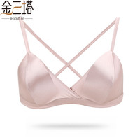 金三塔真丝无钢圈文胸性感薄款内衣NSF8A301