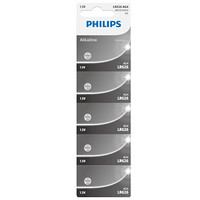 PHILIPS 飞利浦 LR626 AG4 碱性纽扣电池 1.5V 17mAh 5粒装