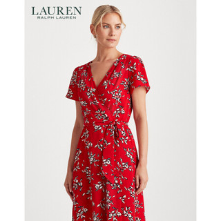 Lauren/拉夫劳伦女装 2020年早秋花卉绉纱连衣裙60334 600-红色 6