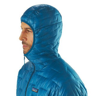 Patagonia巴塔哥尼亚外套男款Micro Puff®超轻保暖连帽可打包84030 BLK XL
