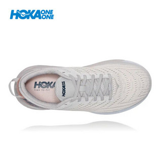 HOKA ONE ONE女阿瑞海4公路跑步鞋Arahi4减震稳定支撑轻便运动鞋 云雾灰 / 月岩灰 8/250mm