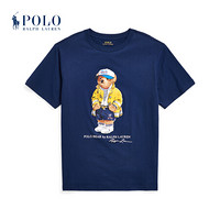 Ralph Lauren/拉夫劳伦男童 2020年夏季CP-93小熊平纹针织T恤33776 410-海军蓝 M