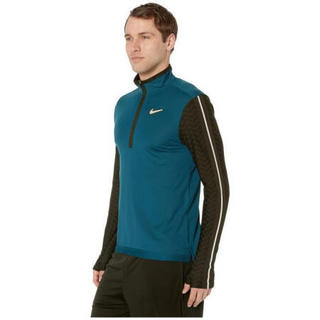 NIKE 耐克 男子运动长袖T恤立领吸湿排汗Dri-FIT9324714 深红色 M