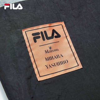 FILA x MIHARA 斐乐 蔡徐坤力荐 2020新款梭织拼接撞色连帽外套男 黑色拼接-BK 180/100A/XL