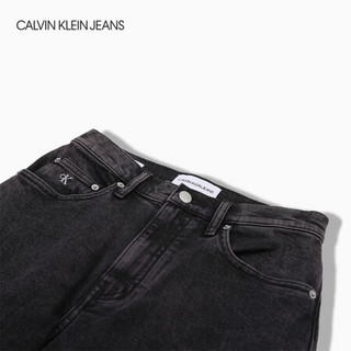 CK JEANS 2020秋冬新款 女装时尚高腰宽松版休闲牛仔裤 J215108 1BY-黑色 27