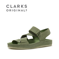 Clarks 其乐女鞋Ranger Sport.休闲绑带运动凉鞋女平底鞋 261409234【仙人掌绿】35.5